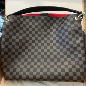 Louis Vuitton Brown and Black Checkered Shoulder Bag